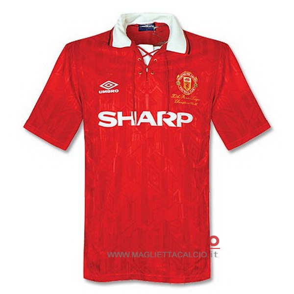prima magliette nuova manchester united retro 1992-1993